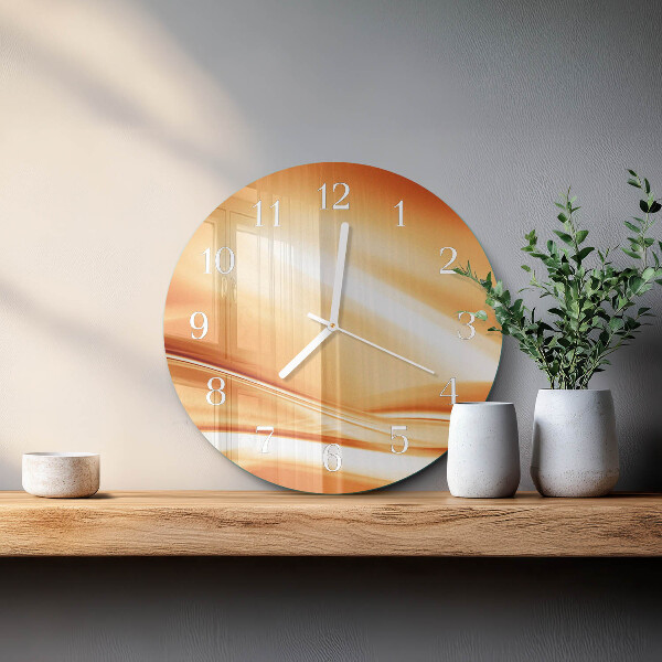 Ronde glazen klok Abstractie
