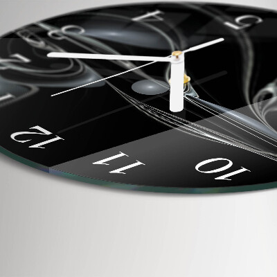 Ronde glazen klok Abstractie