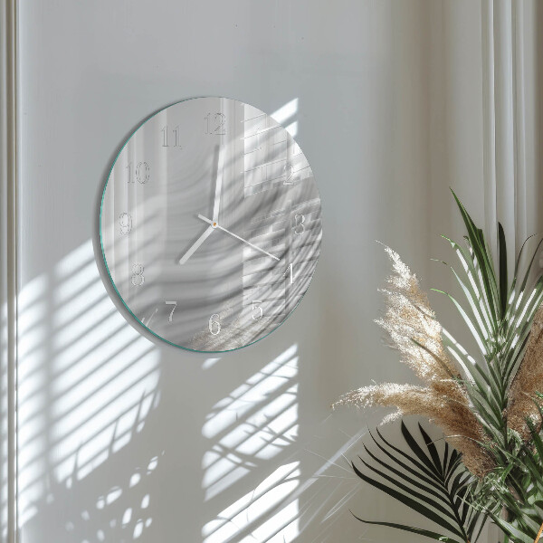 Ronde glazen klok Abstractie