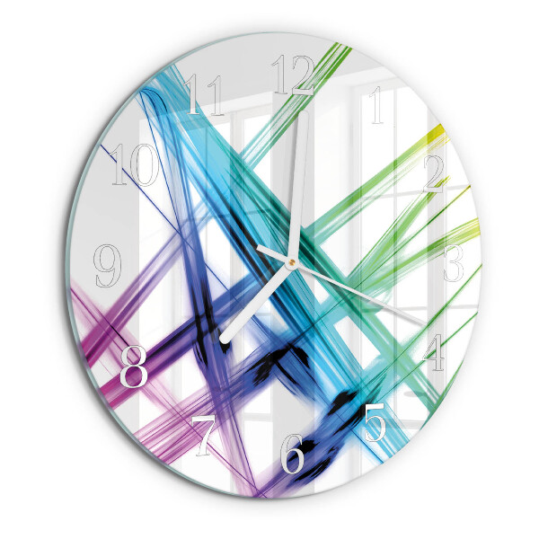 Ronde glazen klok Abstractie