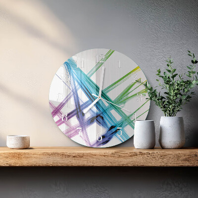 Ronde glazen klok Abstractie
