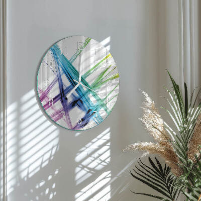 Ronde glazen klok Abstractie