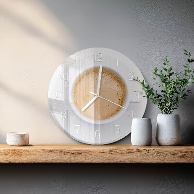 Ronde glazen klok Kopje koffie