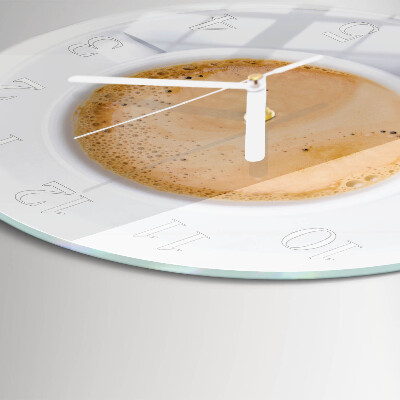 Ronde glazen klok Kopje koffie