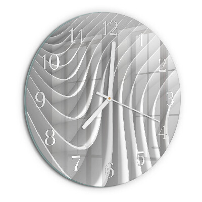 Ronde glazen klok Abstractie