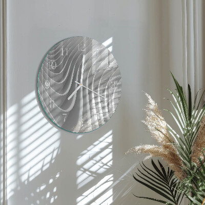 Ronde glazen klok Abstractie