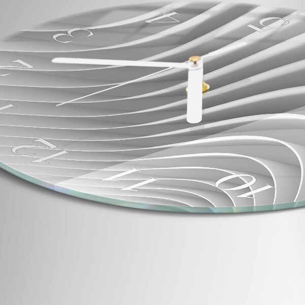 Ronde glazen klok Abstractie