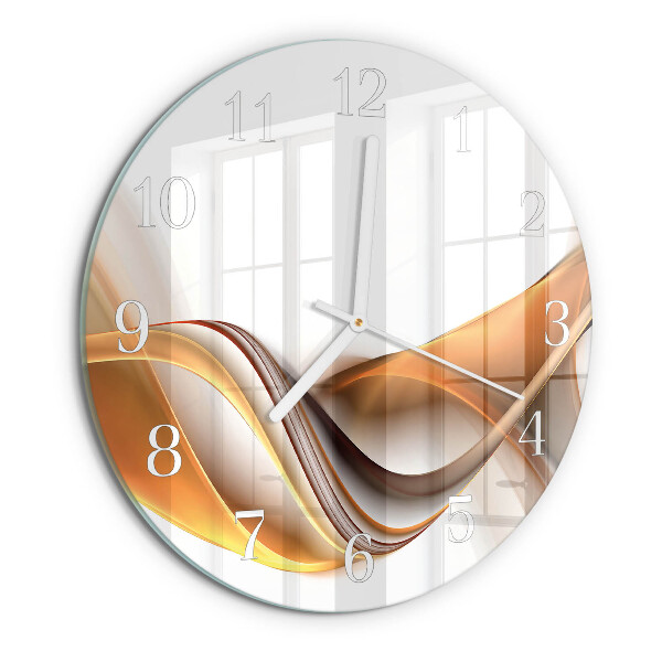 Ronde glazen klok Abstractie