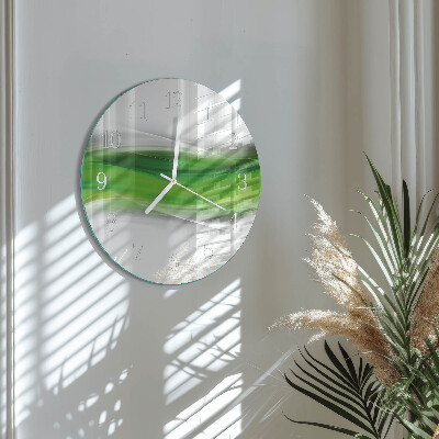 Ronde glazen klok Abstractie