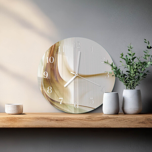 Ronde glazen klok Abstractie