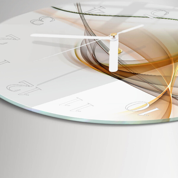 Ronde glazen klok Abstractie