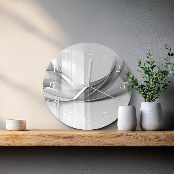 Ronde glazen klok Abstractie