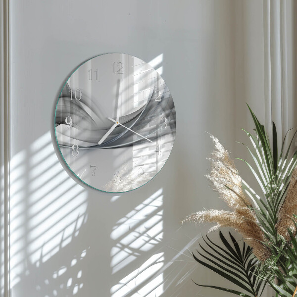 Ronde glazen klok Abstractie