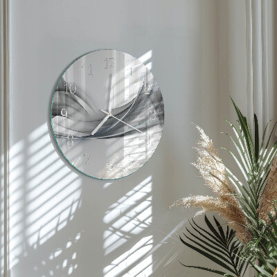 Ronde glazen klok Abstractie