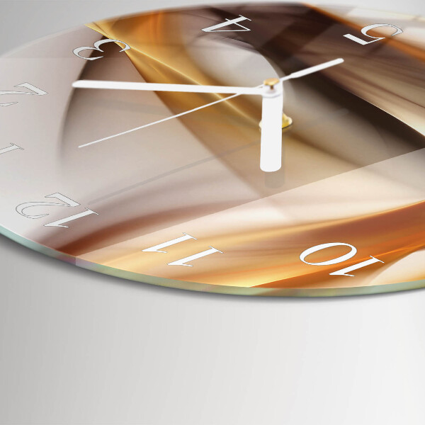 Ronde glazen klok Abstractie