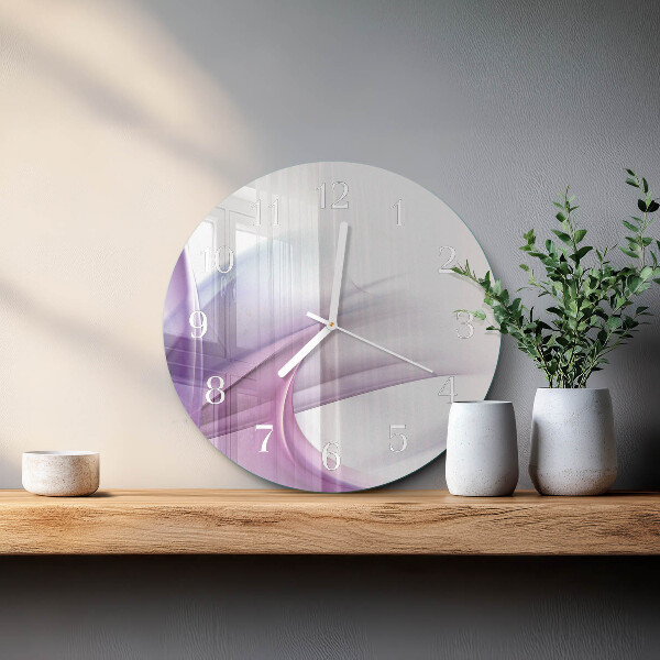 Ronde glazen klok Abstractie