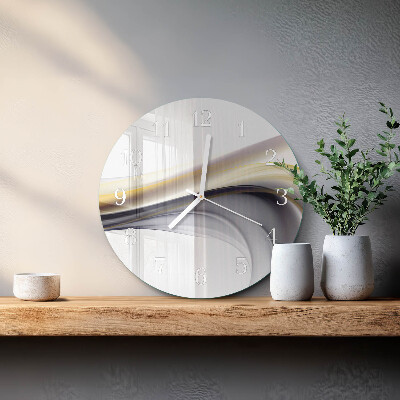 Ronde glazen klok Abstractie