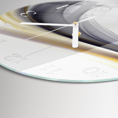 Ronde glazen klok Abstractie