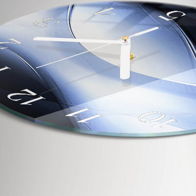 Ronde glazen klok Abstractie