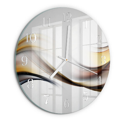 Ronde glazen klok Abstractie