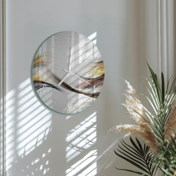 Ronde glazen klok Abstractie