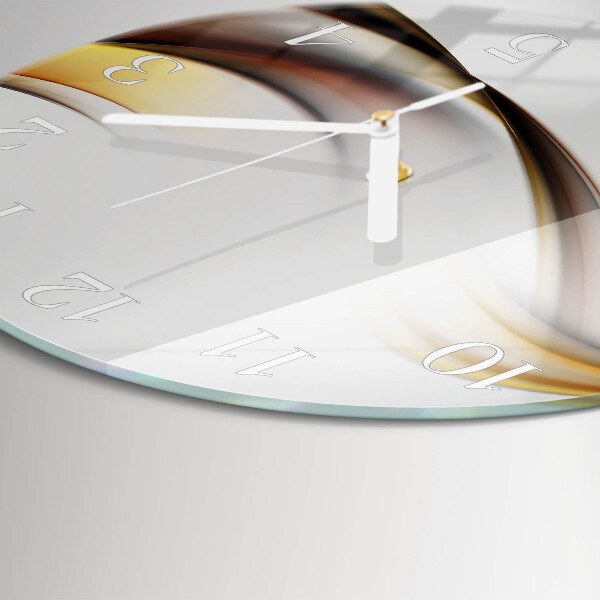 Ronde glazen klok Abstractie