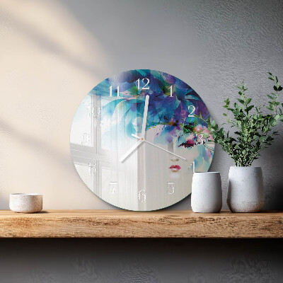 Ronde glazen klok Abstractie