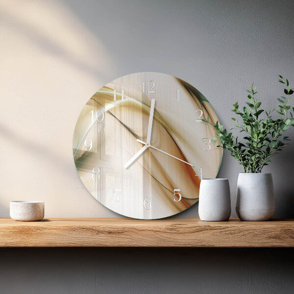 Ronde glazen klok Abstractie