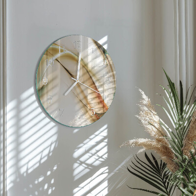 Ronde glazen klok Abstractie