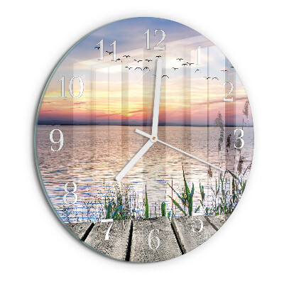 Ronde glazen klok Meer