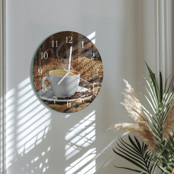 Ronde glazen klok Koffiebonen