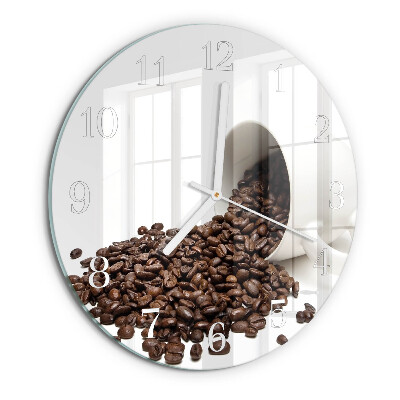 Ronde glazen klok Kopje koffie