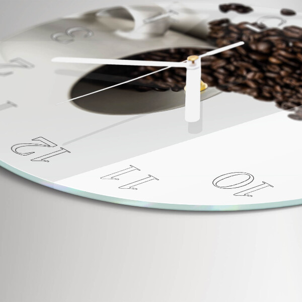 Ronde glazen klok Kopje koffie