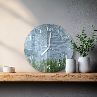 Ronde glazen klok Graswater