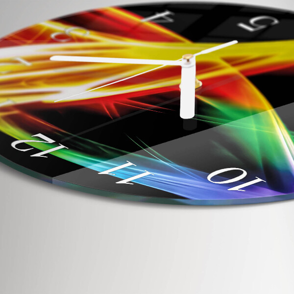Ronde glazen klok Abstractie