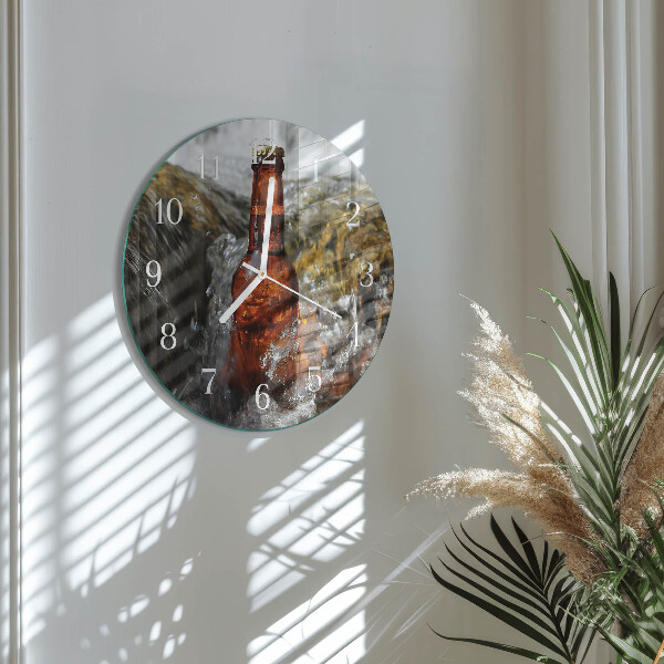 Ronde glazen klok Bier