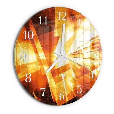 Ronde glazen klok Abstractie