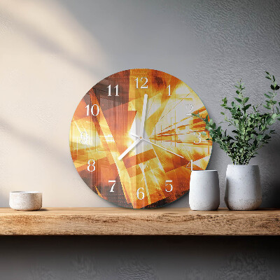 Ronde glazen klok Abstractie