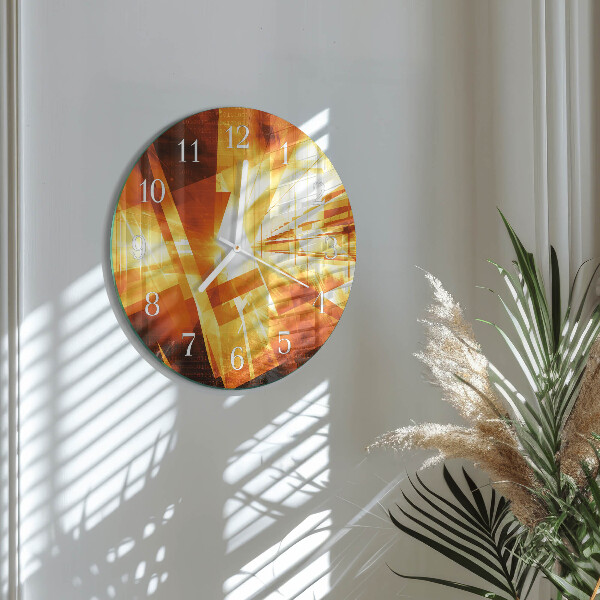 Ronde glazen klok Abstractie