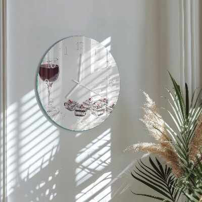 Ronde glazen klok Wijnglas