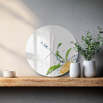 Ronde glazen klok Citroenzuur