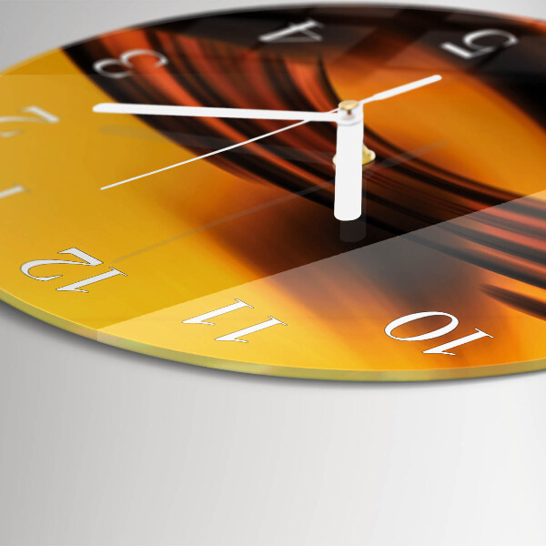 Ronde glazen klok Abstractie