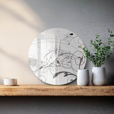 Ronde glazen klok Bloemkunst