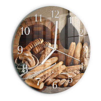 Ronde glazen klok Brood