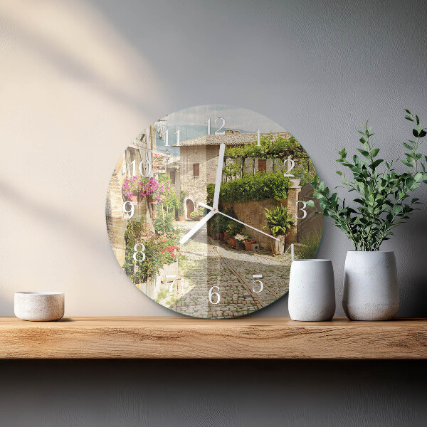 Ronde glazen klok Bloemensteeg