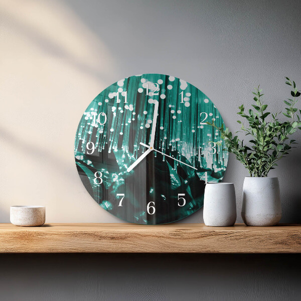 Ronde glazen klok Glasvezel