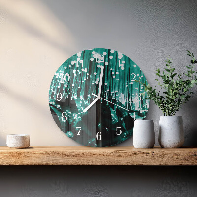 Ronde glazen klok Glasvezel