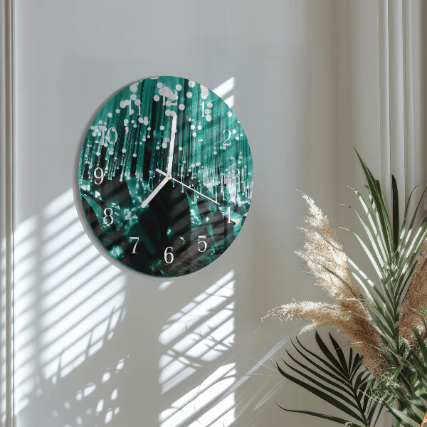 Ronde glazen klok Glasvezel