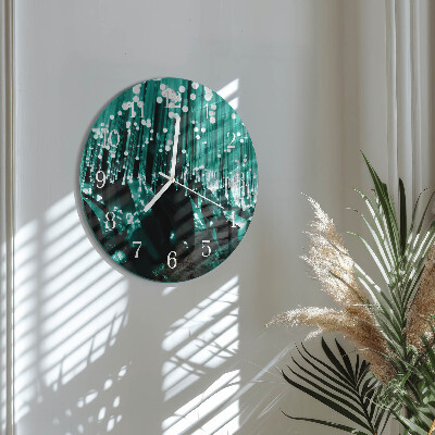 Ronde glazen klok Glasvezel