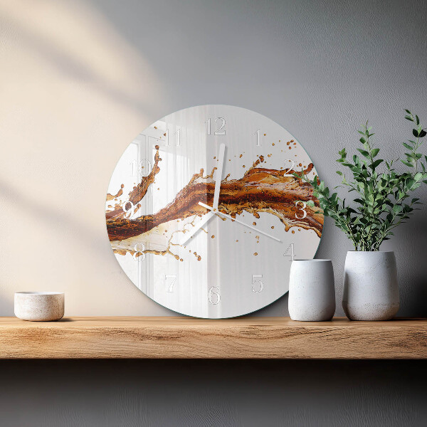 Ronde glazen klok Water